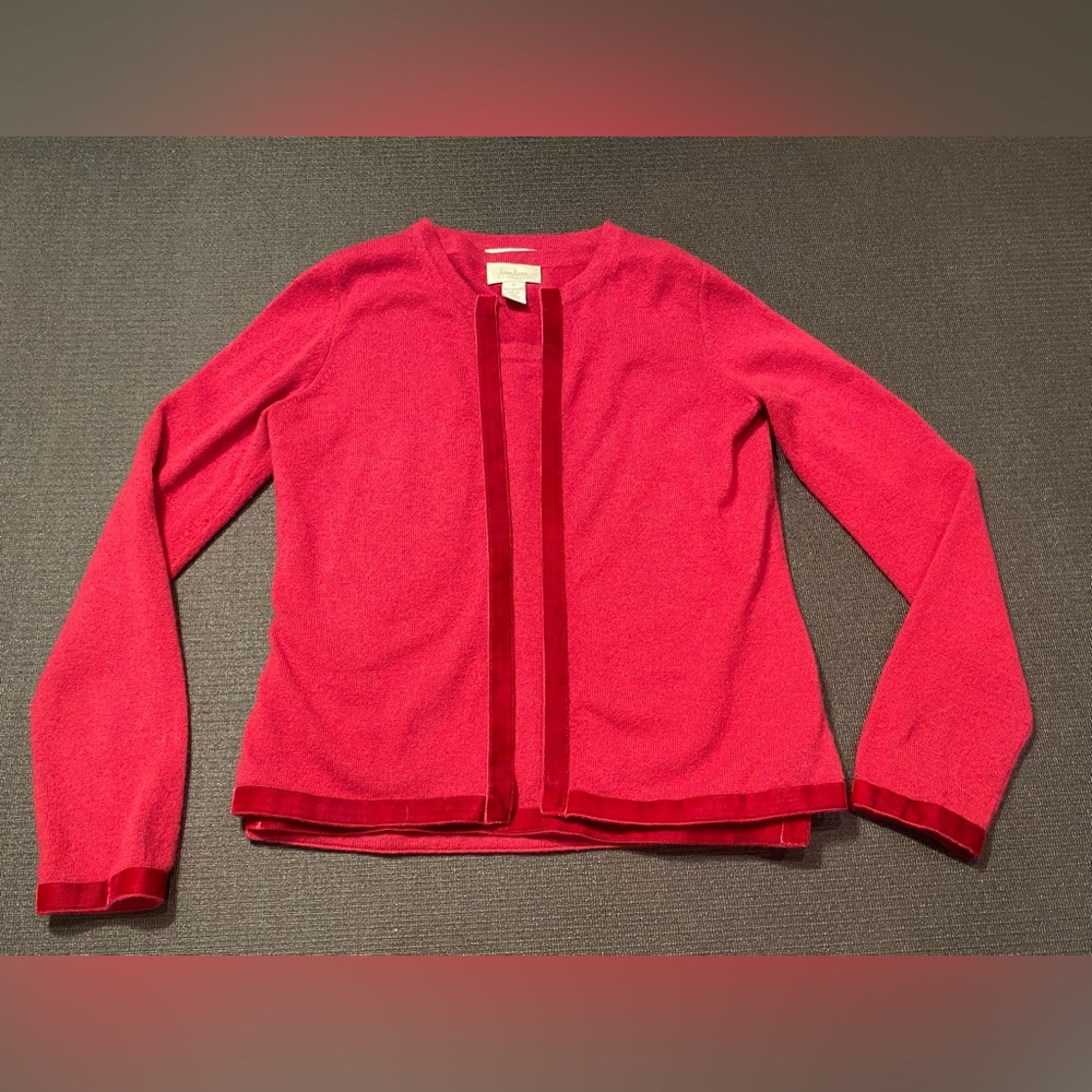 NEIMAN MARCUS The Cashmere Collection Pink Cardigan/Matching Tank Top Medium
